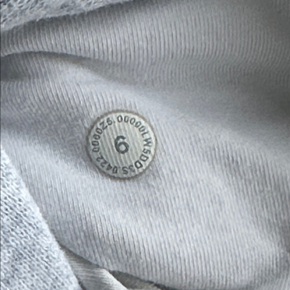 Lululemon Scuba High-Rise Jogger Fleece Heathered Core Ultra Light Grey Size 6 - Picture 5 of 5